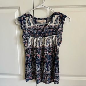LOFT Short Sleeve Blouse XXSP